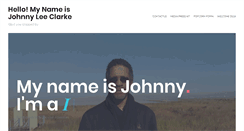 Desktop Screenshot of johnnyleeclarke.com
